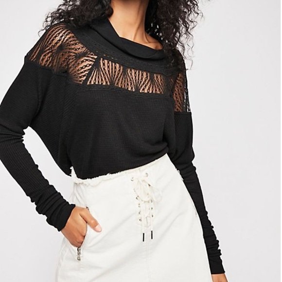 lace thermal tops
